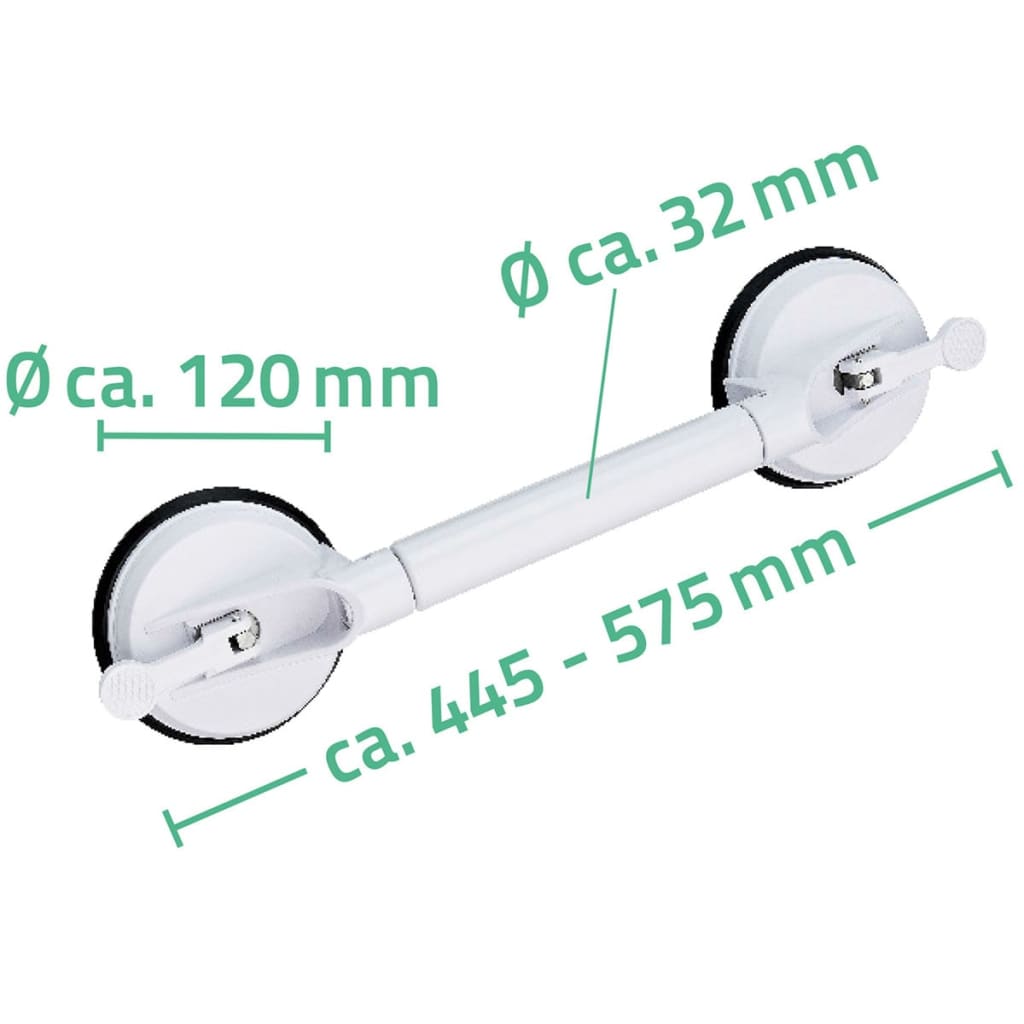 Ridder Teleskop-Haltegriff Mit Saugnapf 12,5 Cm 100 Kg A0150301