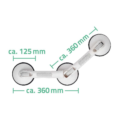 Ridder Haltegriff Mit Saugnäpfen Premium Weiß
