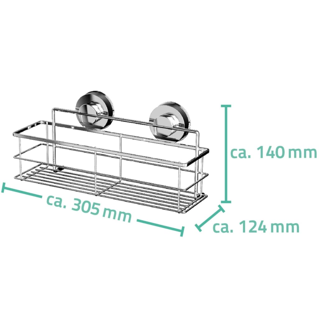 Ridder Duschregal 30,5 X 12,4 X 14 Cm Chrom 12010200