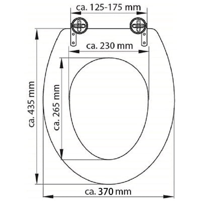 Schütte Toilettensitz Solid Wood Mdf Bedruckt