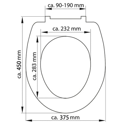 Schütte Toilettensitz Mit Absenkautomatik Grey Duroplast