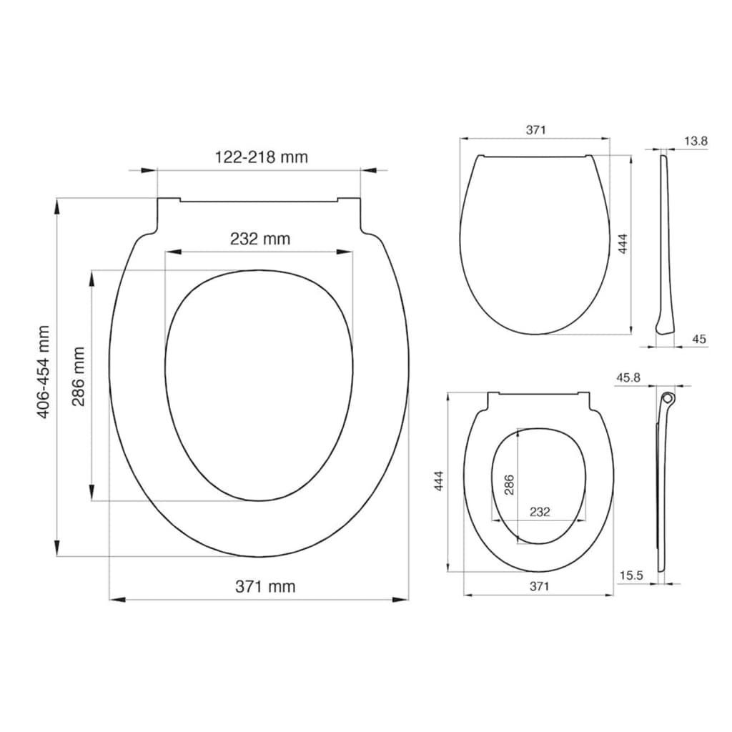 Tiger Toilettensitz Pasadena Thermoplast Weiß 250040646