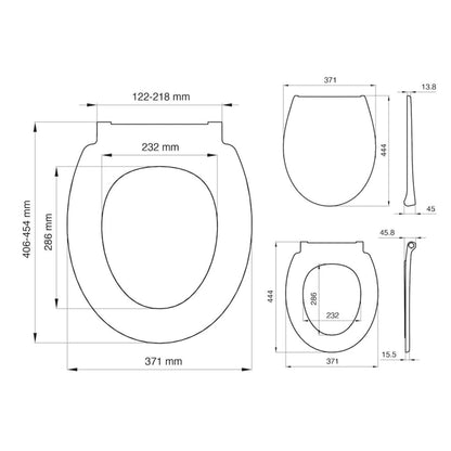 Tiger Toilettensitz Pasadena Thermoplast Weiß 250040646