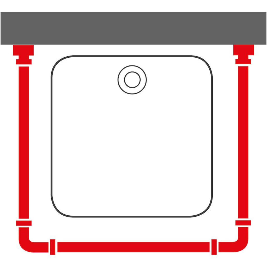 Sealskin Duschvorhangschienen-Set Easy-Roll Matt Aluminium