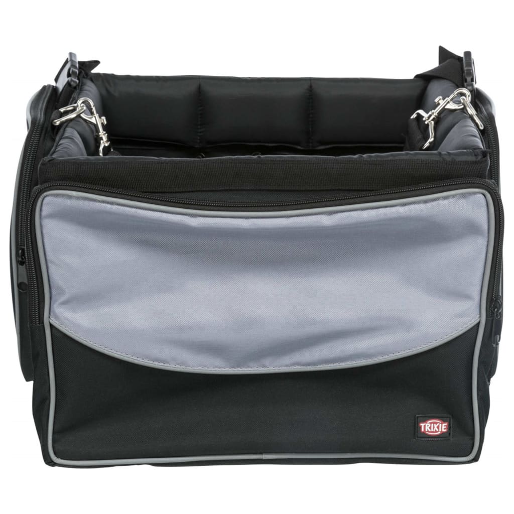 Trixie Haustier-Frontbox Für Fahrräder 41X26X26 Cm Schwarz Und Grau