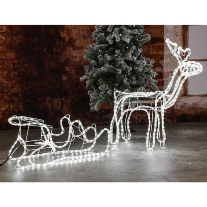 Hi Weihnachtsbeleuchtung Rentier Mit 432 Leds