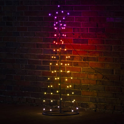 Hi Weihnachtsbeleuchtung Weihnachtsbaum-Alternative 62 Leds 100 Cm