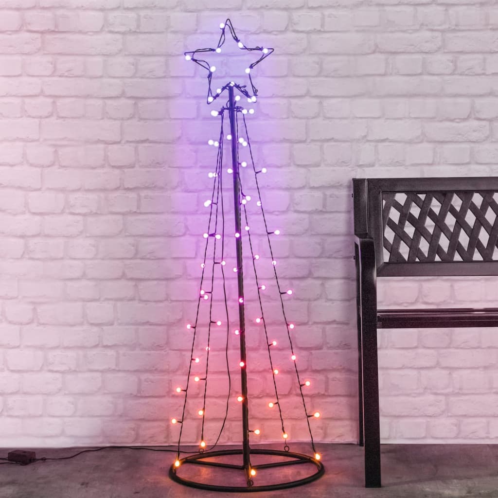 Hi Weihnachtsbeleuchtung Weihnachtsbaum-Alternative 62 Leds 100 Cm