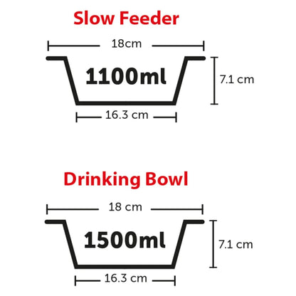 Flamingo Futternapfständer Suvi M 1100 Ml Und 1500 Ml Grau