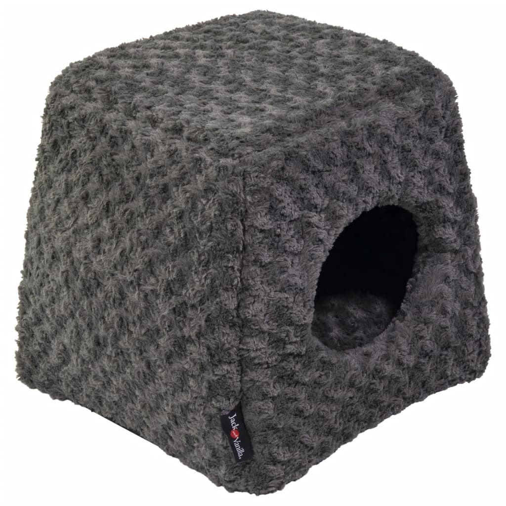 Jack And Vanilla Kuschelhöhle Softy S 40X40X39 Cm Rosette Grau