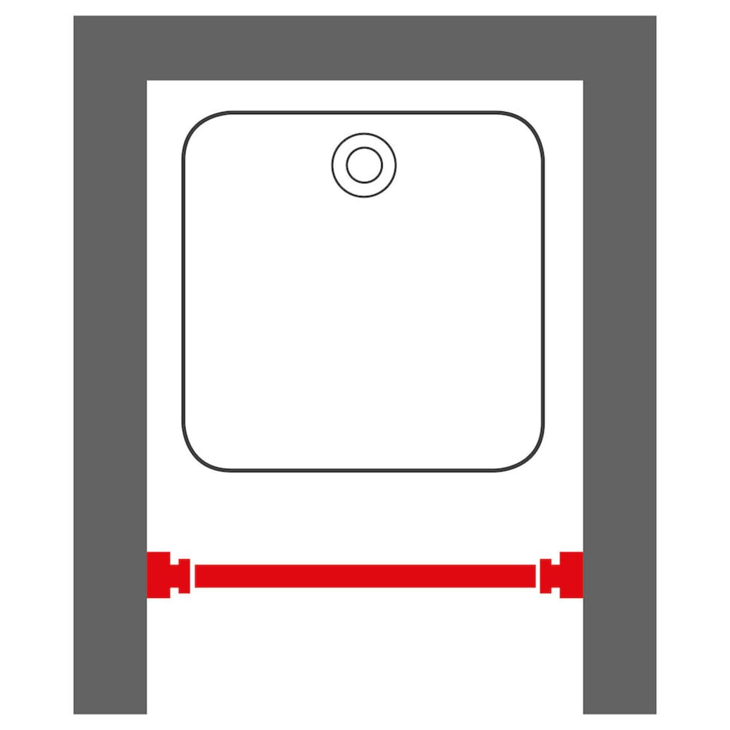 Sealskin Teleskop-Duschvorhangstange 80-130 Cm