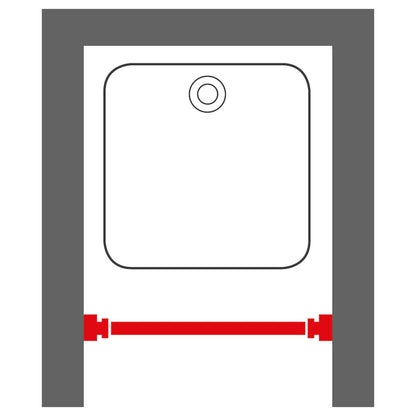 Sealskin Teleskop-Duschvorhangstange 80-130 Cm