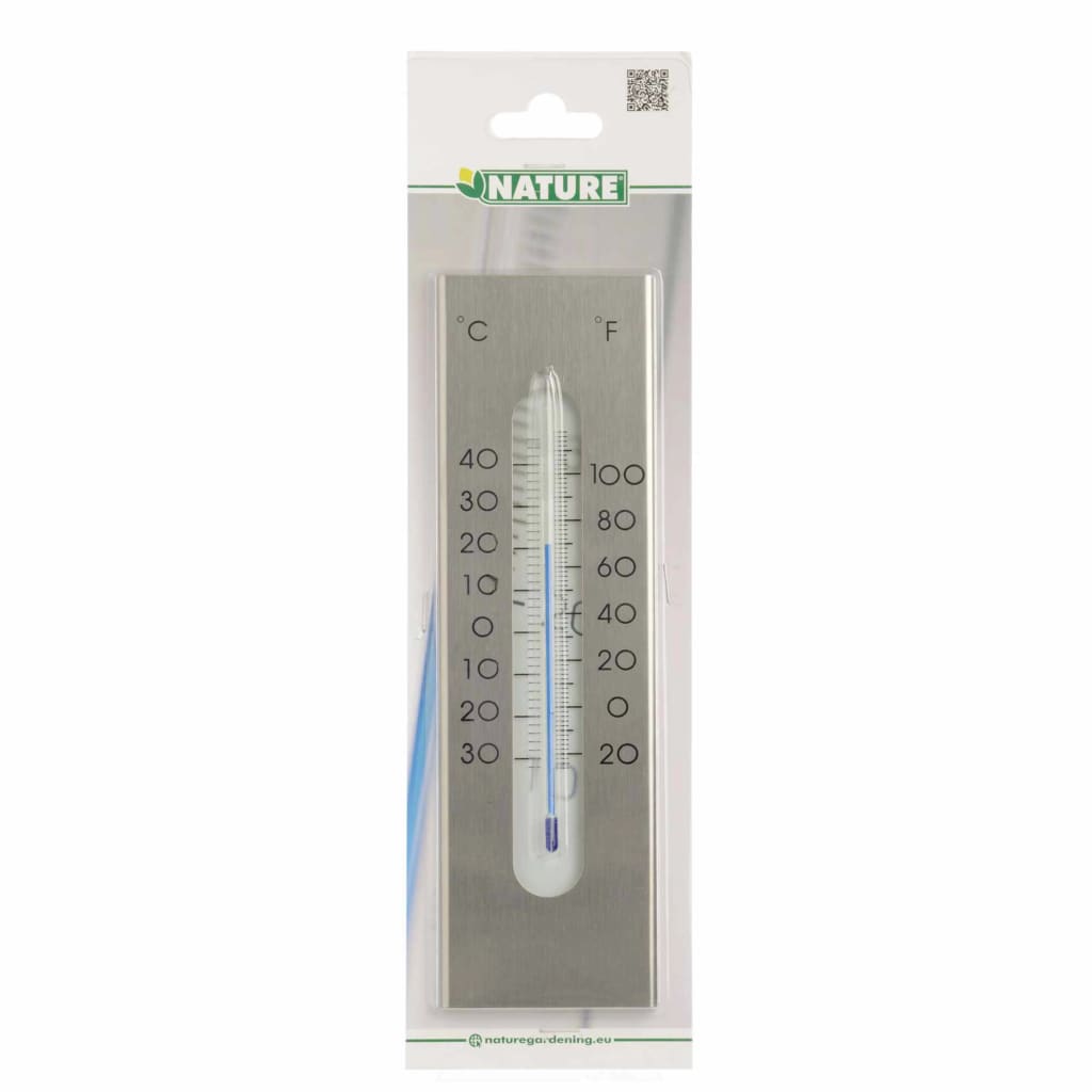 Nature Garten Wandthermometer Aluminium 7 X 1 X 23 Cm