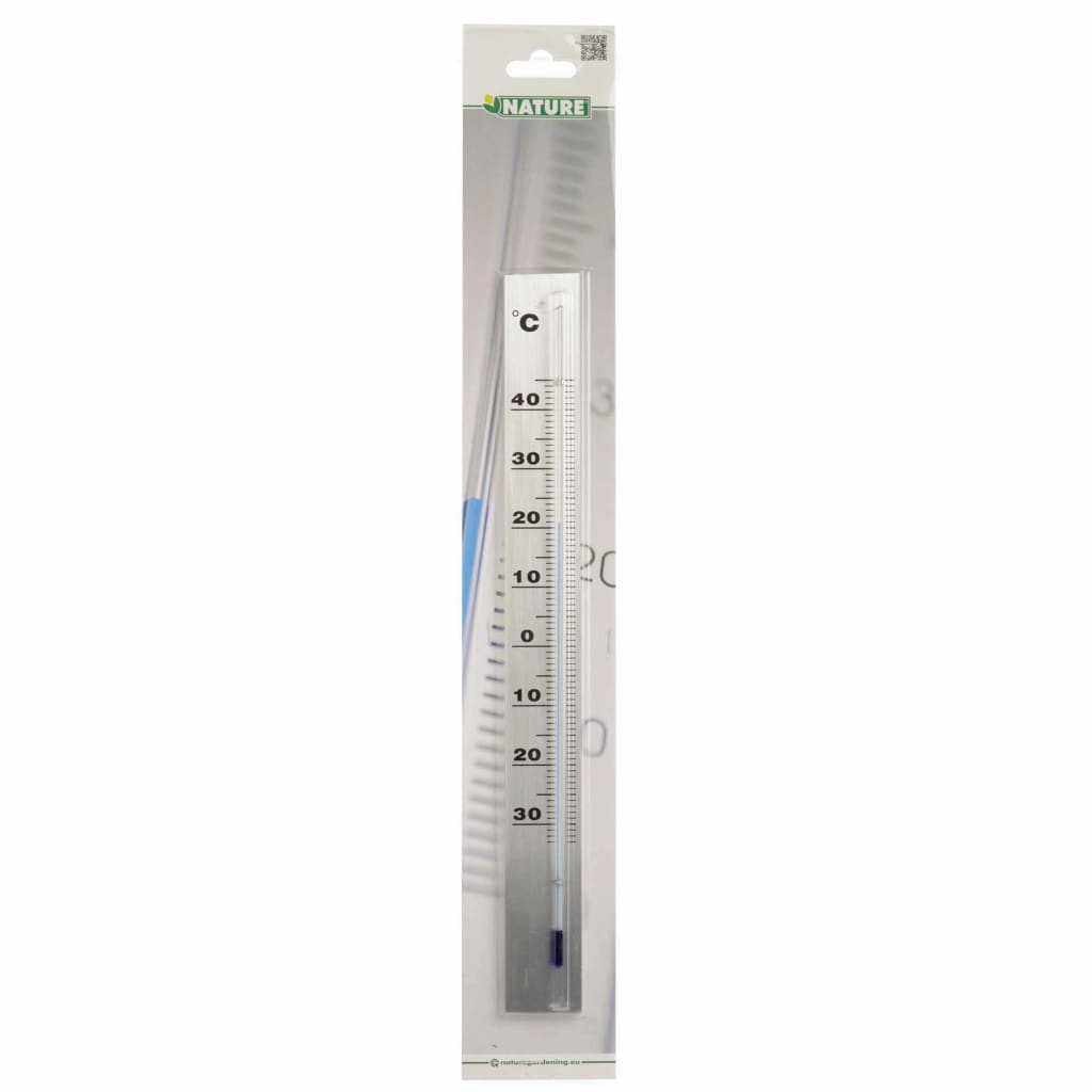 Nature Garten Wandthermometer Aluminium 3,8 X 0,6 X 37 Cm