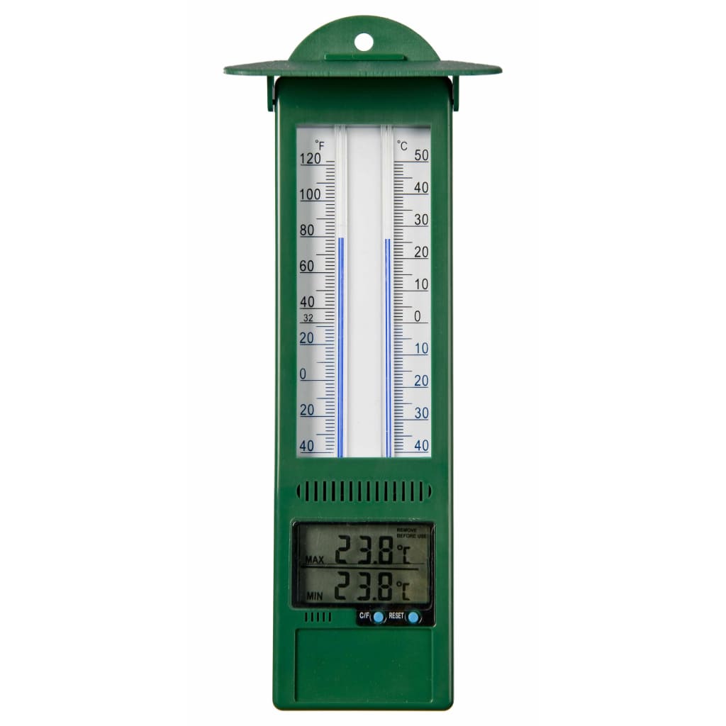 Nature Garten Min-Max-Thermometer Digital 9,5 X 2,5 X 24 Cm