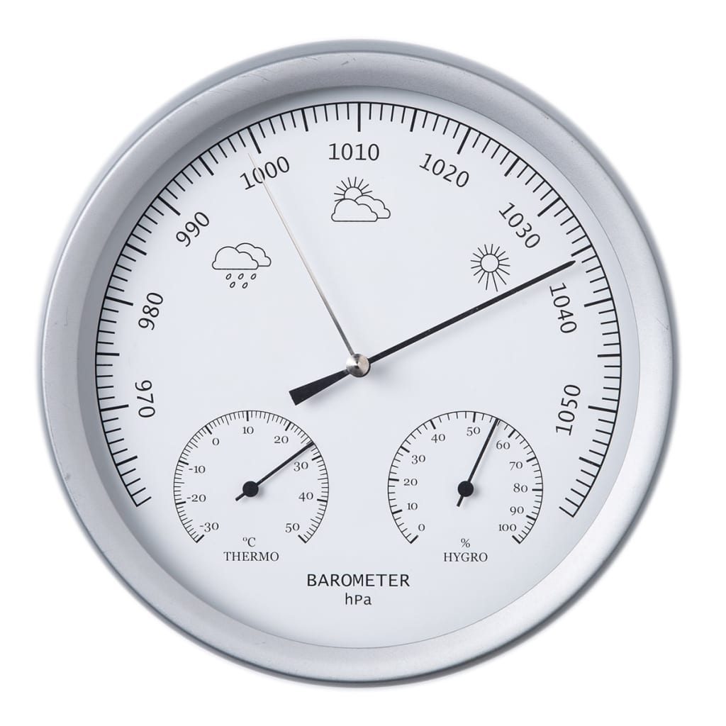 Nature 3-In-1 Barometer Mit Thermometer Und Hygrometer 20 Cm 6080081