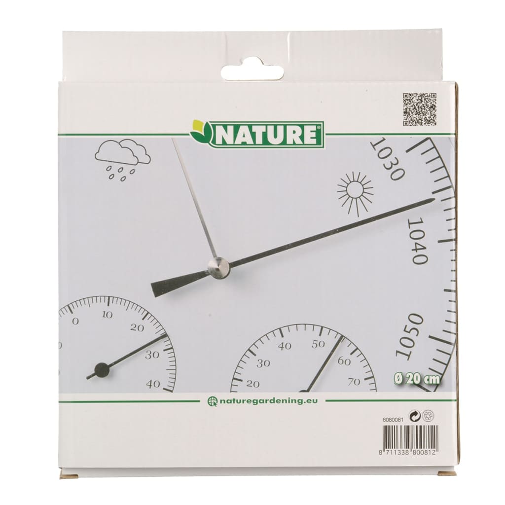 Nature 3-In-1 Barometer Mit Thermometer Und Hygrometer 20 Cm 6080081