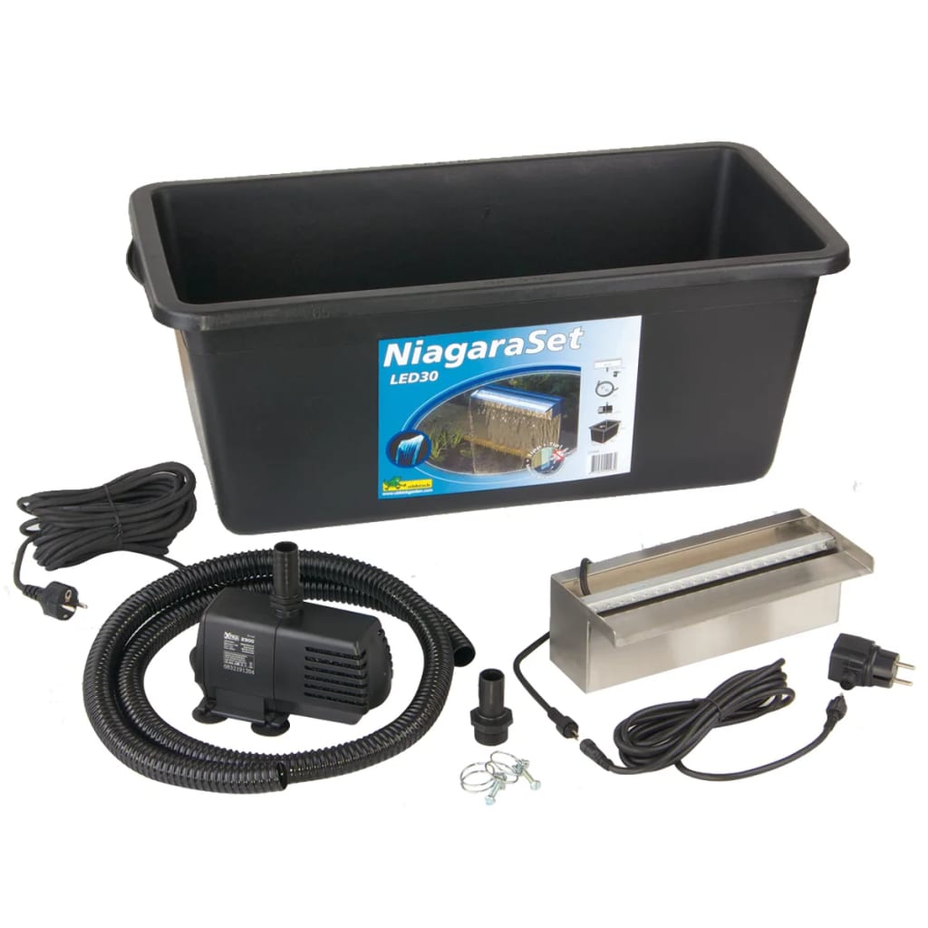 Ubbink Wasserfall Set Niagara Led Mit Pumpe