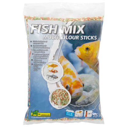 Ubbink Fischfutter Fish Mix Multicolour Sticks 4 Mm 15 L Beige Und Weiß