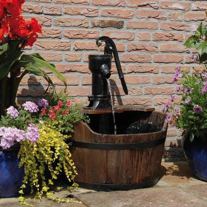 Ubbink Garten-Wasserspiel Holzfass