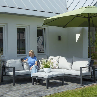 Madison Garten-Lounge-Set-Abdeckung Grau