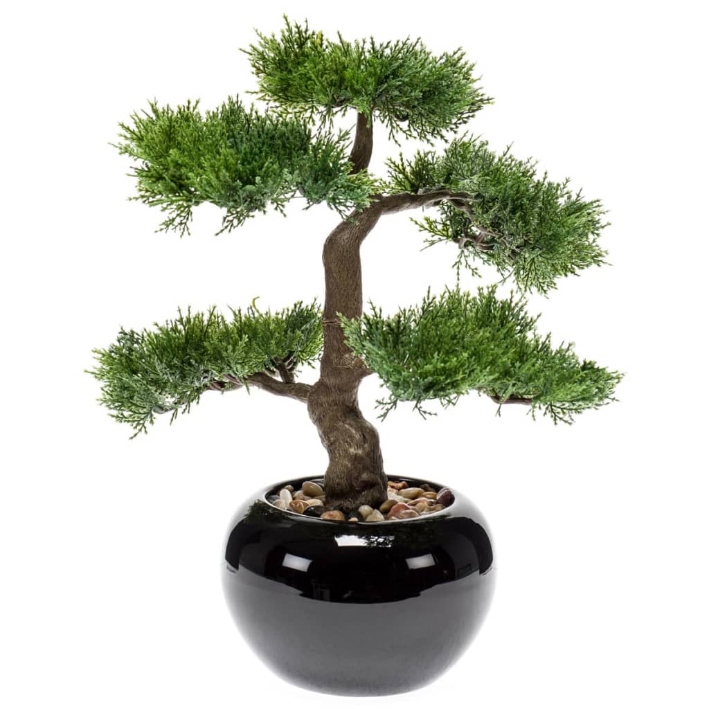 Emerald Kunstpflanze Bonsai Zeder Grün 420003