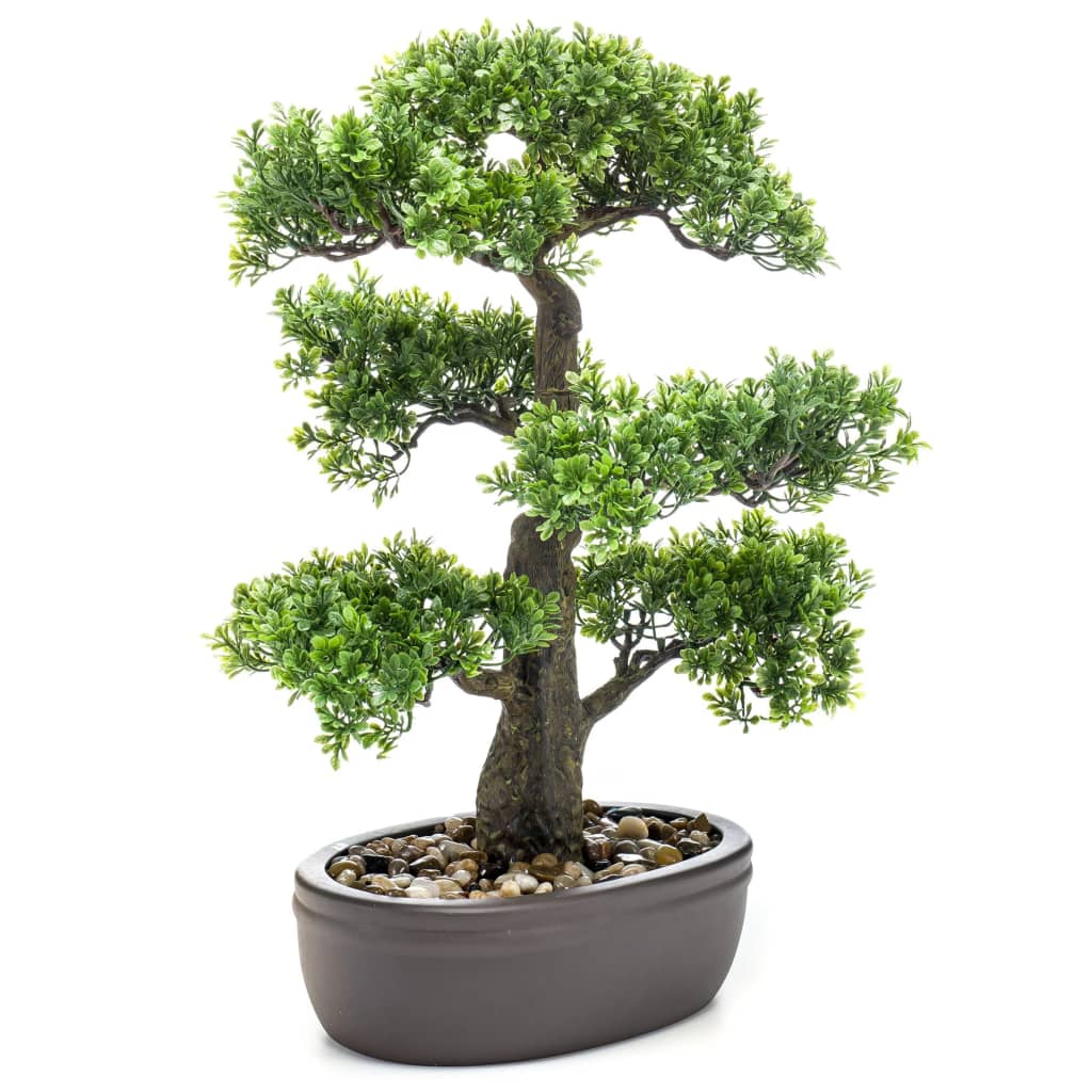 Emerald Künstliches Mini-Bonsai Ficus In Brauner Schale 43 Cm