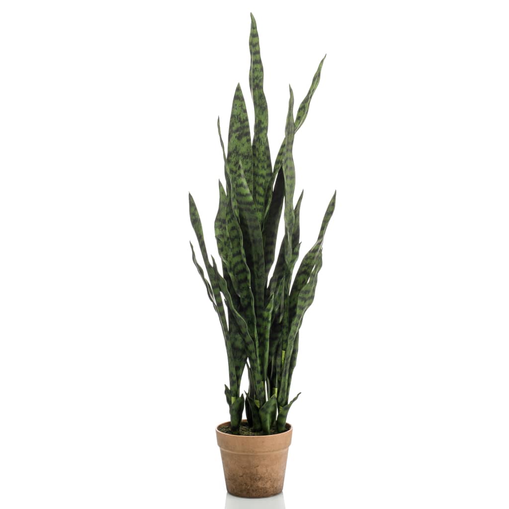 Emerald Künstliche Pflanze Sanseveria Im Topf 84 Cm Honigbraun