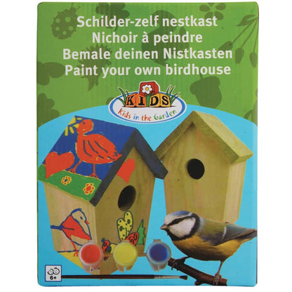 Esschert Design Vogelhaus Zum Bemalen 14,8X11,7X20 Cm Kg145