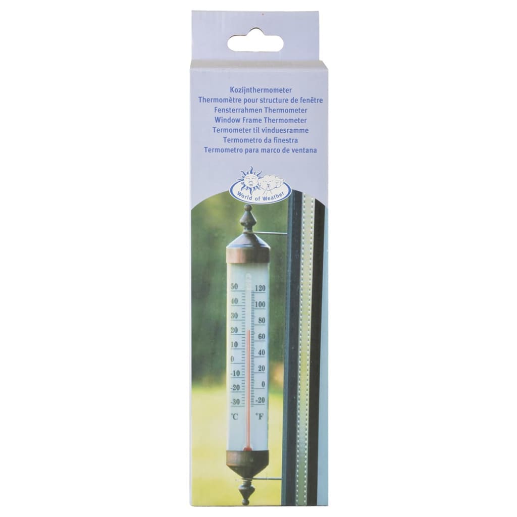 Esschert Design Fensterthermometer 25 Cm Th70 Blau Und Weiß