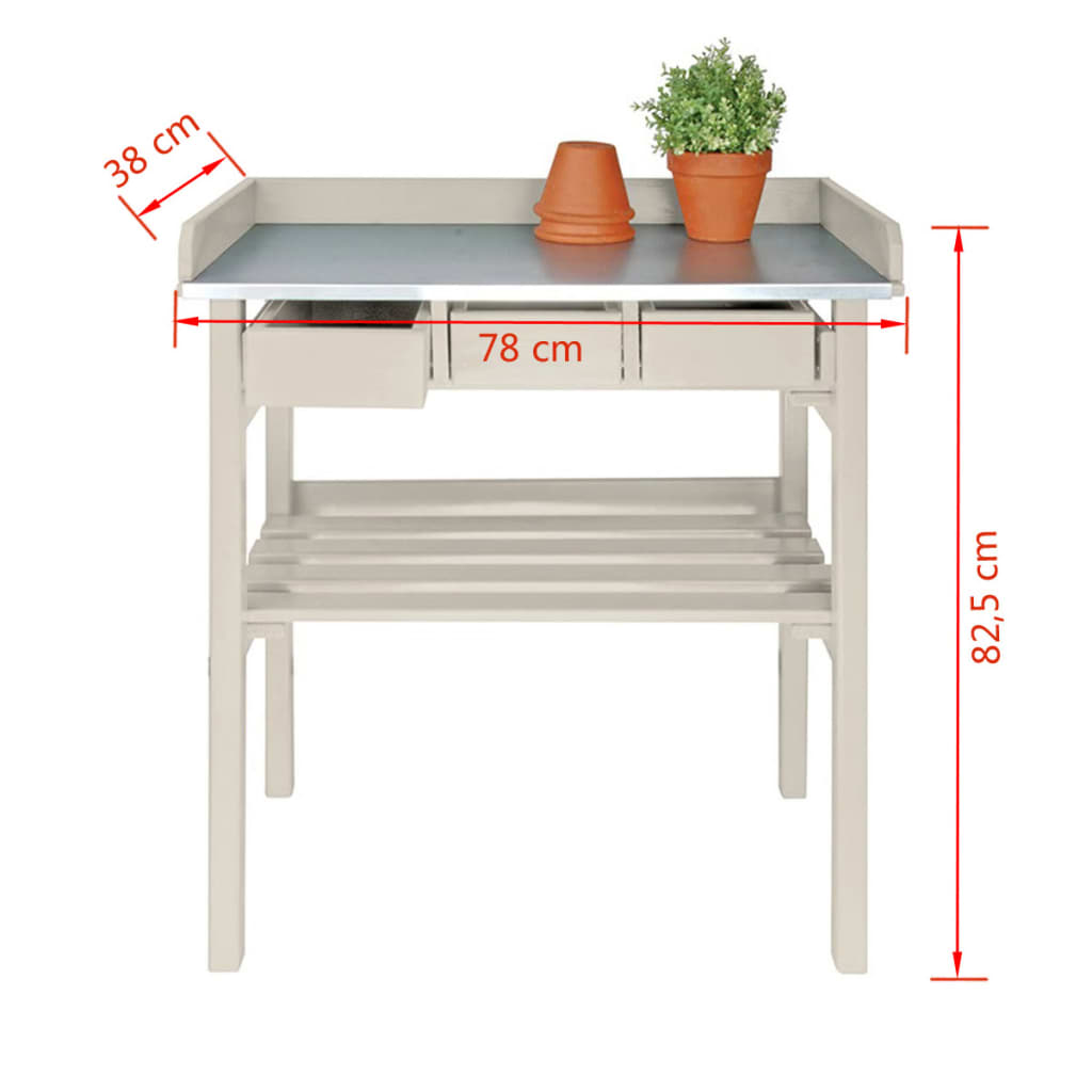 Esschert Design Garten-Arbeitstisch Cf29W