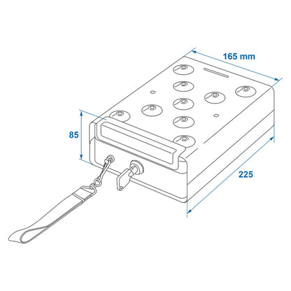 Proplus Stahlkassette Mit Halterung 225X165X85 Mm