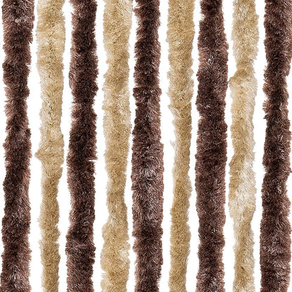 Insektenschutz-Vorhang Chenille Beige Und Hellbraun