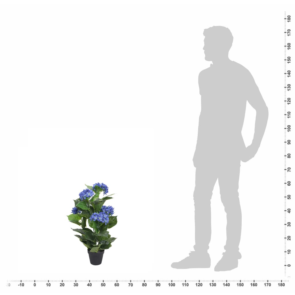 Künstliche Hortensie Mit Topf 60 Cm