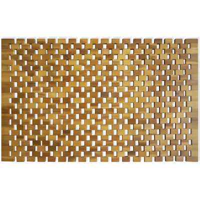 Badematte Akazienholz 80X50 Cm Mosaik