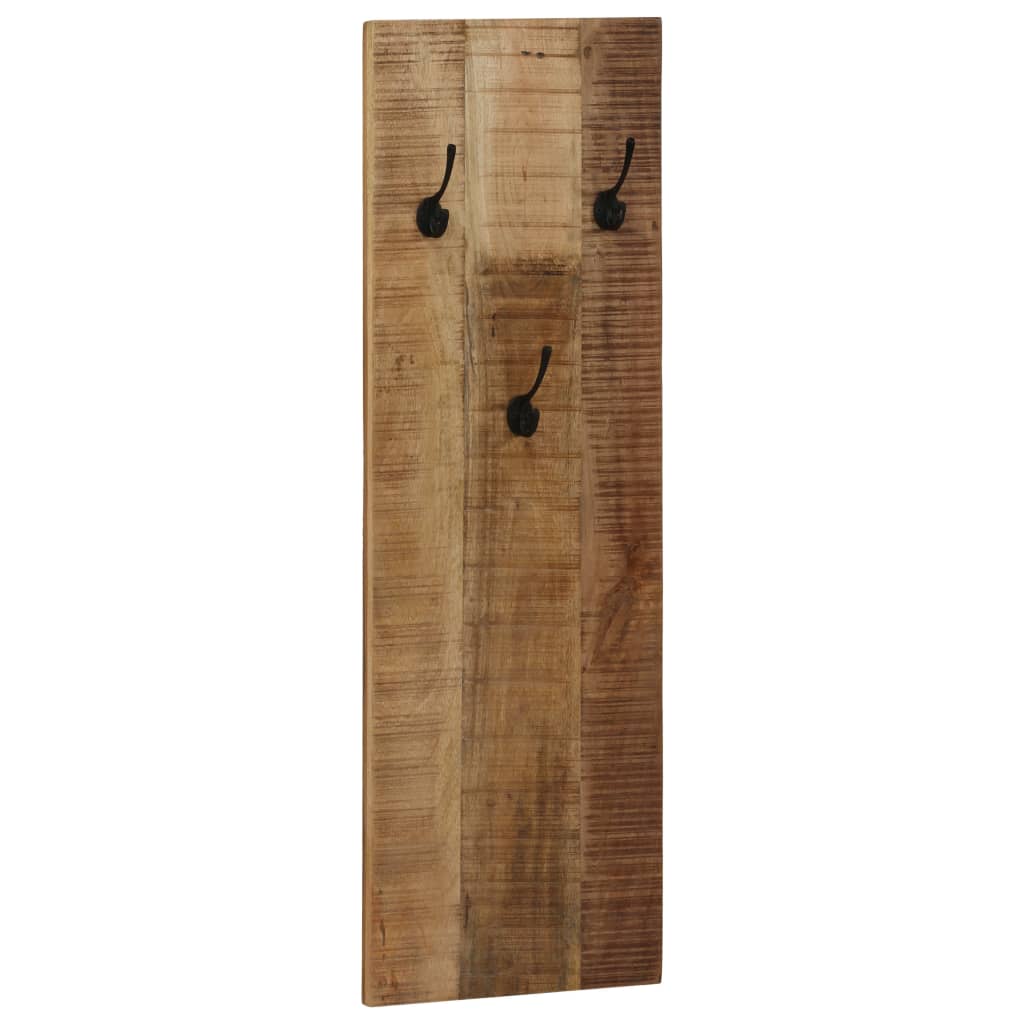 Wandgarderobe 2 Stk. Mangoholz Massiv 36X110X3 Cm