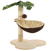 Katzen-Kratzbaum Mit Sisal-Kratzstange 50 Cm Beige Und Braun