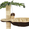 Katzen-Kratzbaum Mit Sisal-Kratzstange 50 Cm Beige Und Braun