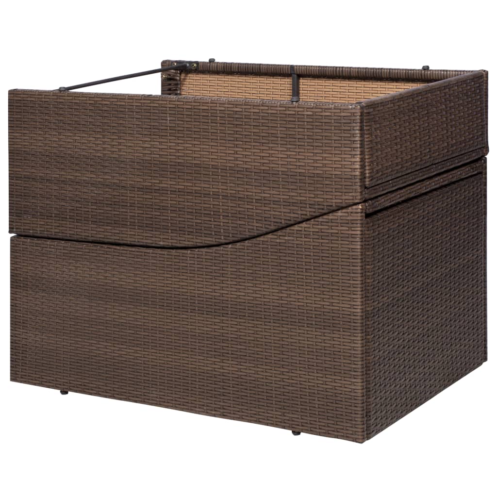 Sonnenliege Mit Polsterauflage Poly Rattan