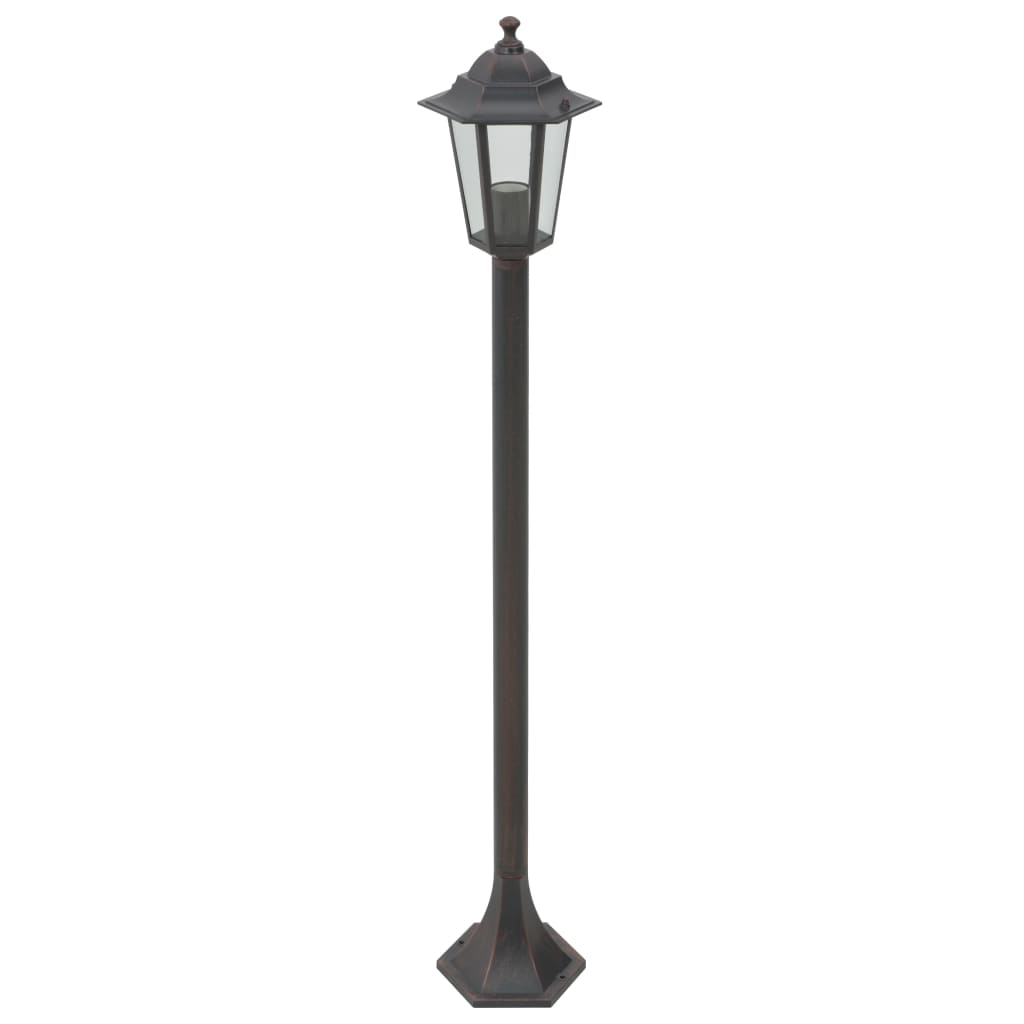 Garten-Pollerleuchte 6 Stk. E27 110 Cm Aluminium