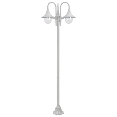 Garten-Pollerleuchte E27 220 Cm Aluminium 3-Laterne