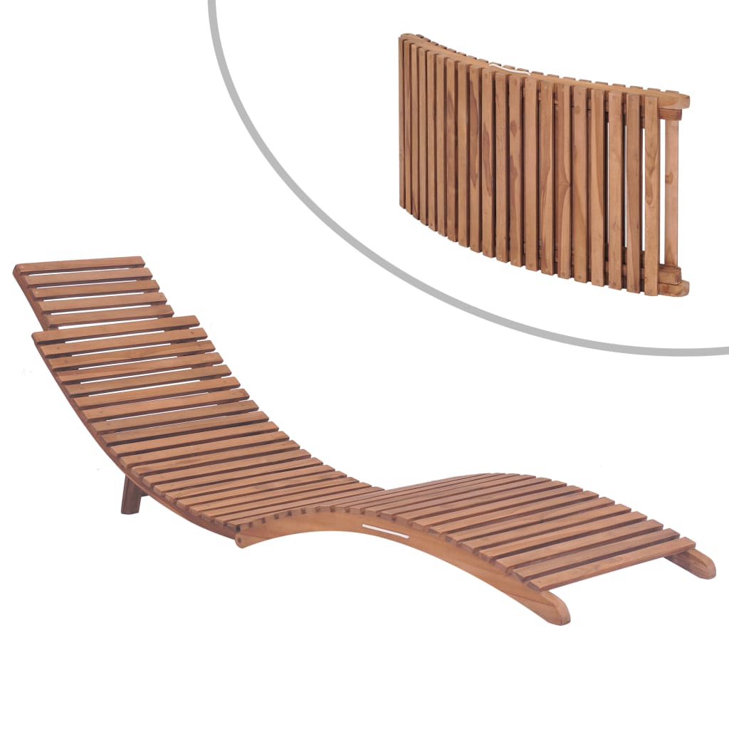 3-Tlg. Garten-Lounge-Set Klappbar Massivholz Teak