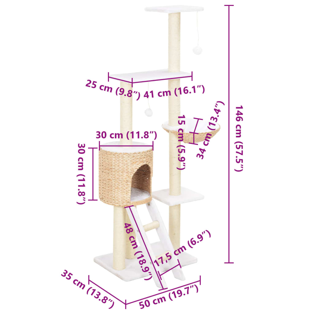 Katzen-Kratzbaum Sisal Seegras