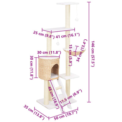 Katzen-Kratzbaum Sisal Seegras