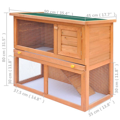 Kaninchenstall Kleintierhaus Hasenstall 1 Tür Holz