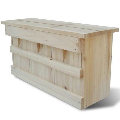 Spatzenhaus 2 Stk. Holz 44 X 15,5 X 21,5 Cm