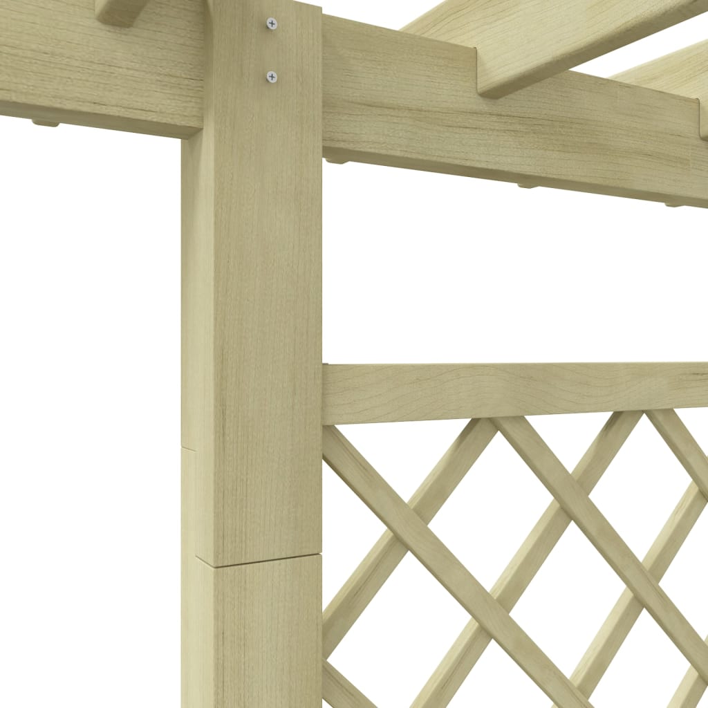 Pergola Mit Pflanzkasten 162X56X204 Cm Holz