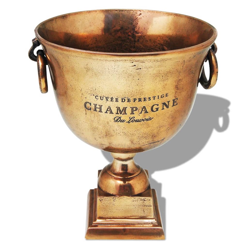 Champagner-Kühler Pokal Kupfer Braun