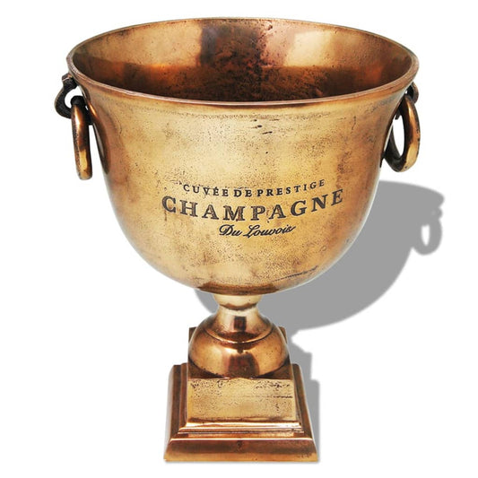 Champagner-Kühler Pokal Kupfer Braun