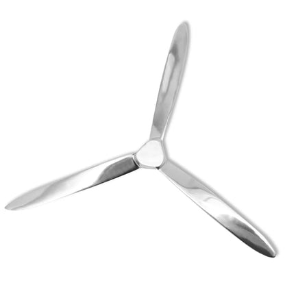 Wanddekoration Propeller Silbern 70Cm Aluminium